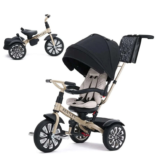 Bentley 6-in-1 Baby Stroller / Kids Trike -Mulliner White Sand
