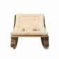 Baby Rocker LEVO in Walnut with Fur Milk cushion-Charlie Crane-Stroll Zone