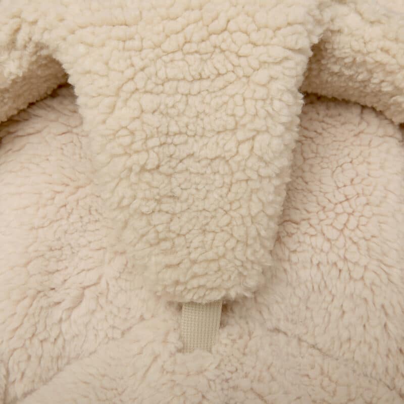 Baby Rocker LEVO in Walnut with Fur Milk cushion-Charlie Crane-Stroll Zone