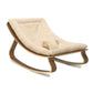 Baby Rocker LEVO in Walnut with Fur Milk cushion-Charlie Crane-Stroll Zone