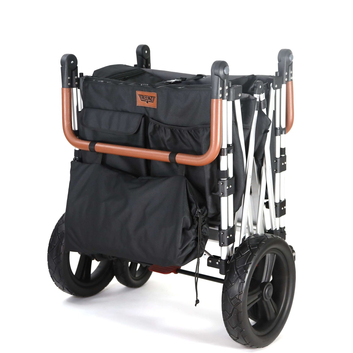 Keenz 7S+ - Adventure Stroller Wagon - 4 Passenger - Black-Grey