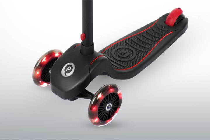 Red Future LED light Scooter-Qplay-Stroll Zone