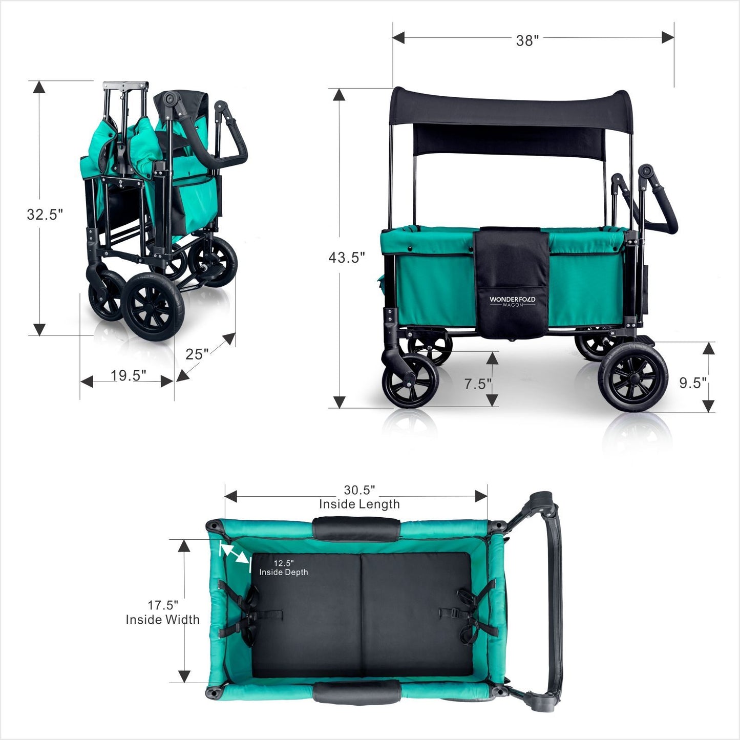 W1 Multi-Function Double Stroller Wagon-Wonderfold-Stroll Zone