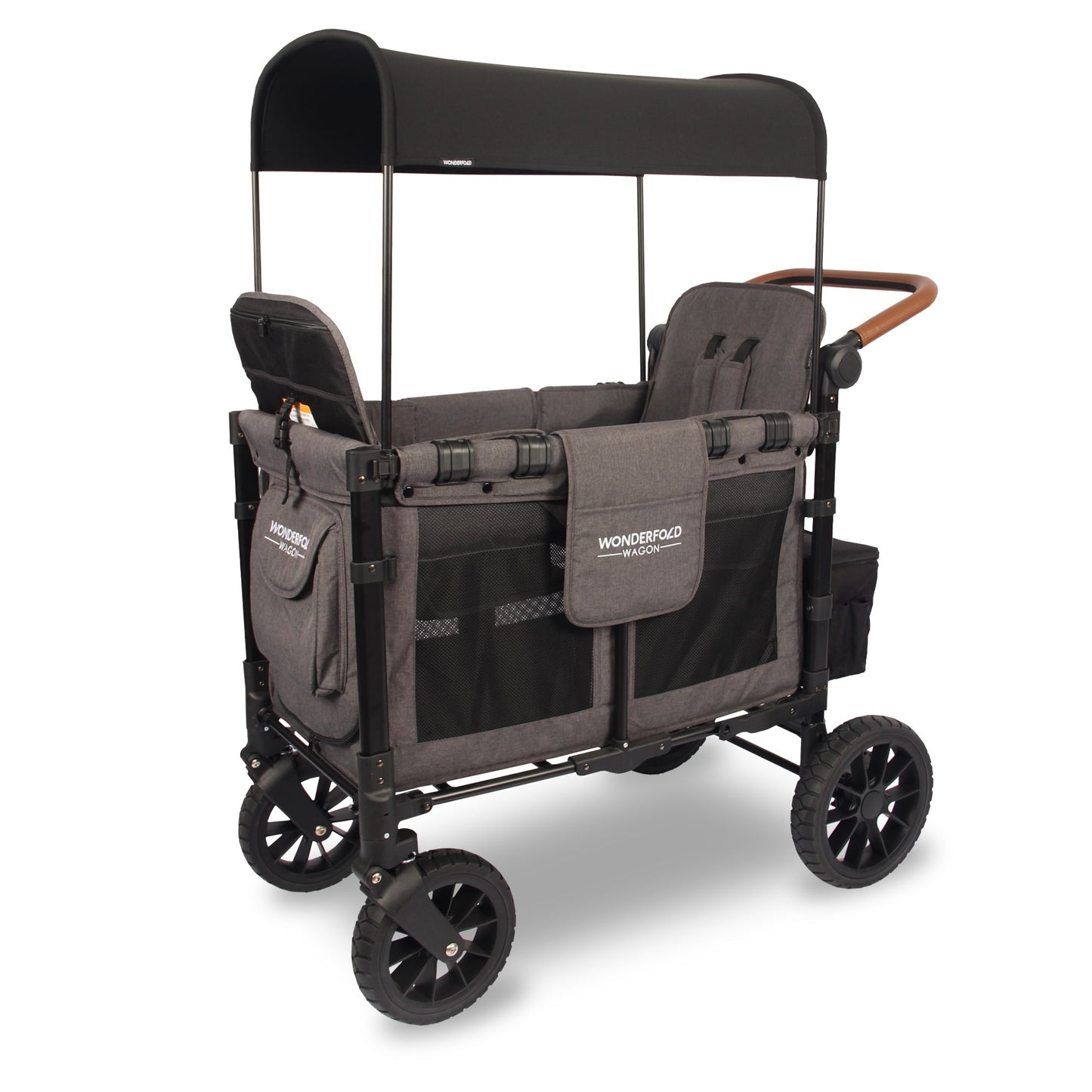 W2 Luxe Double Stroller Wagon (2 Seater)-Wonderfold-Stroll Zone